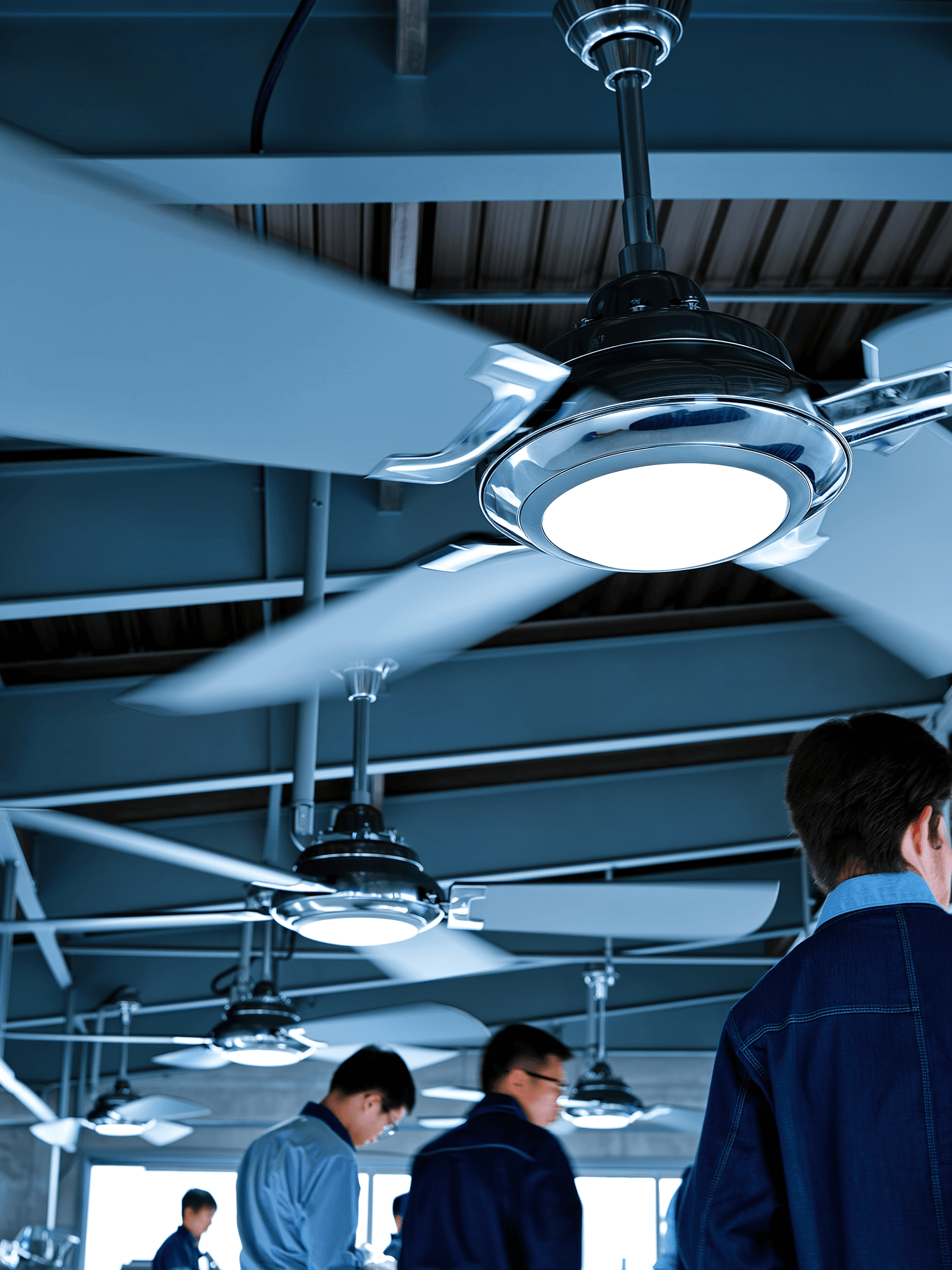 Multiple ceiling fan installations